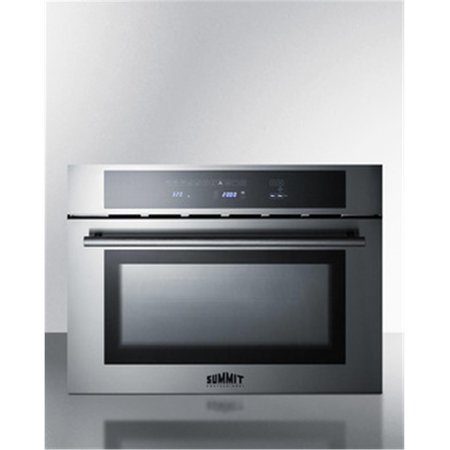 SUMMIT APPLIANCE Summit Appliance CMV24 24 in. 1.34 cu. ft. Total Capacity Electric Single Wall Oven; Stainless Steel CMV24